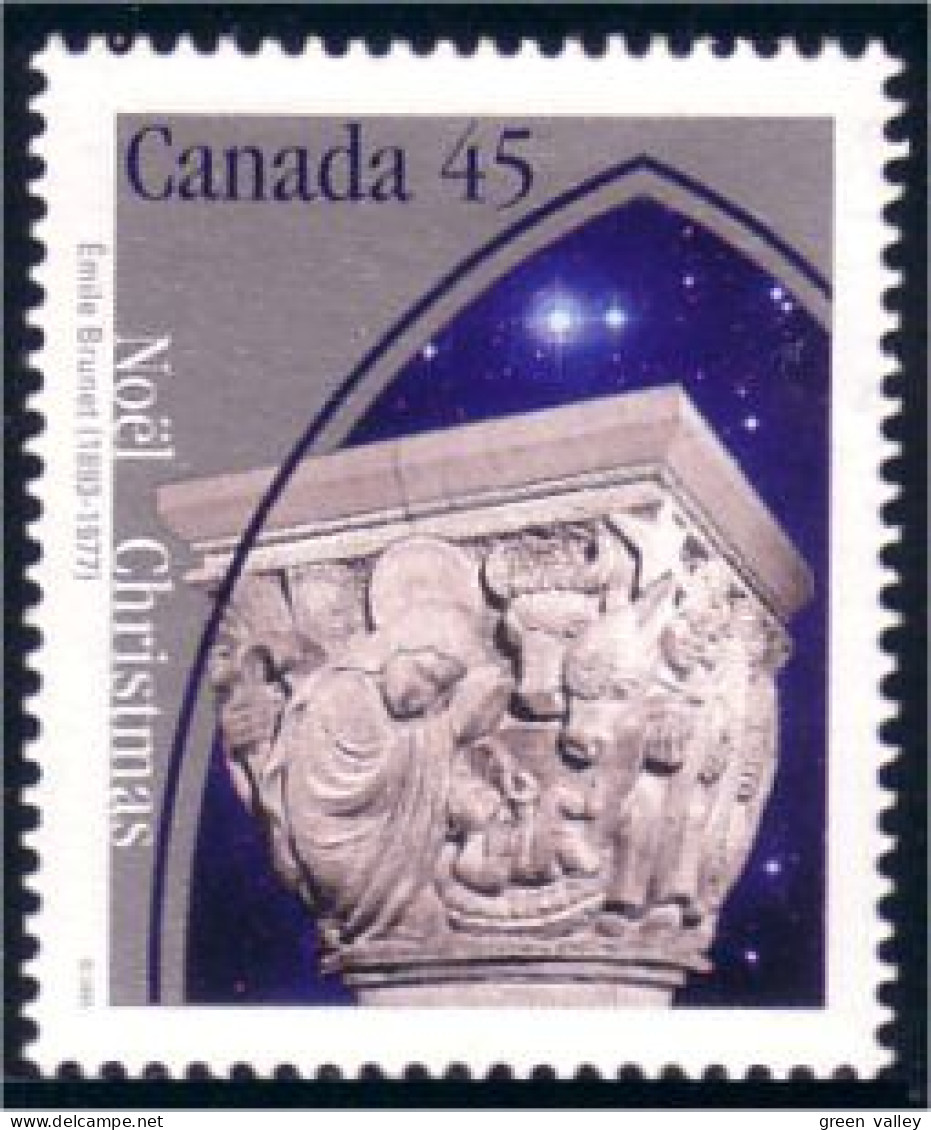 Canada Nativite Sculpture Noel Christmas MNH ** Neuf SC (C15-85c) - Churches & Cathedrals