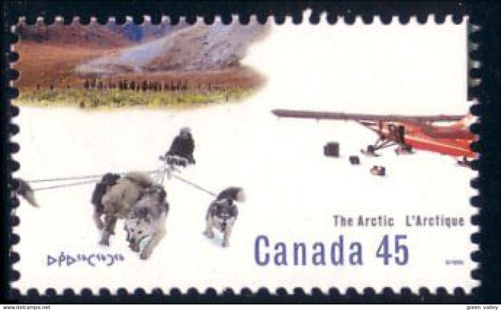 Canada Sled Dogs Chiens Traineau Ski Plane MNH ** Neuf SC (C15-77a) - Neufs