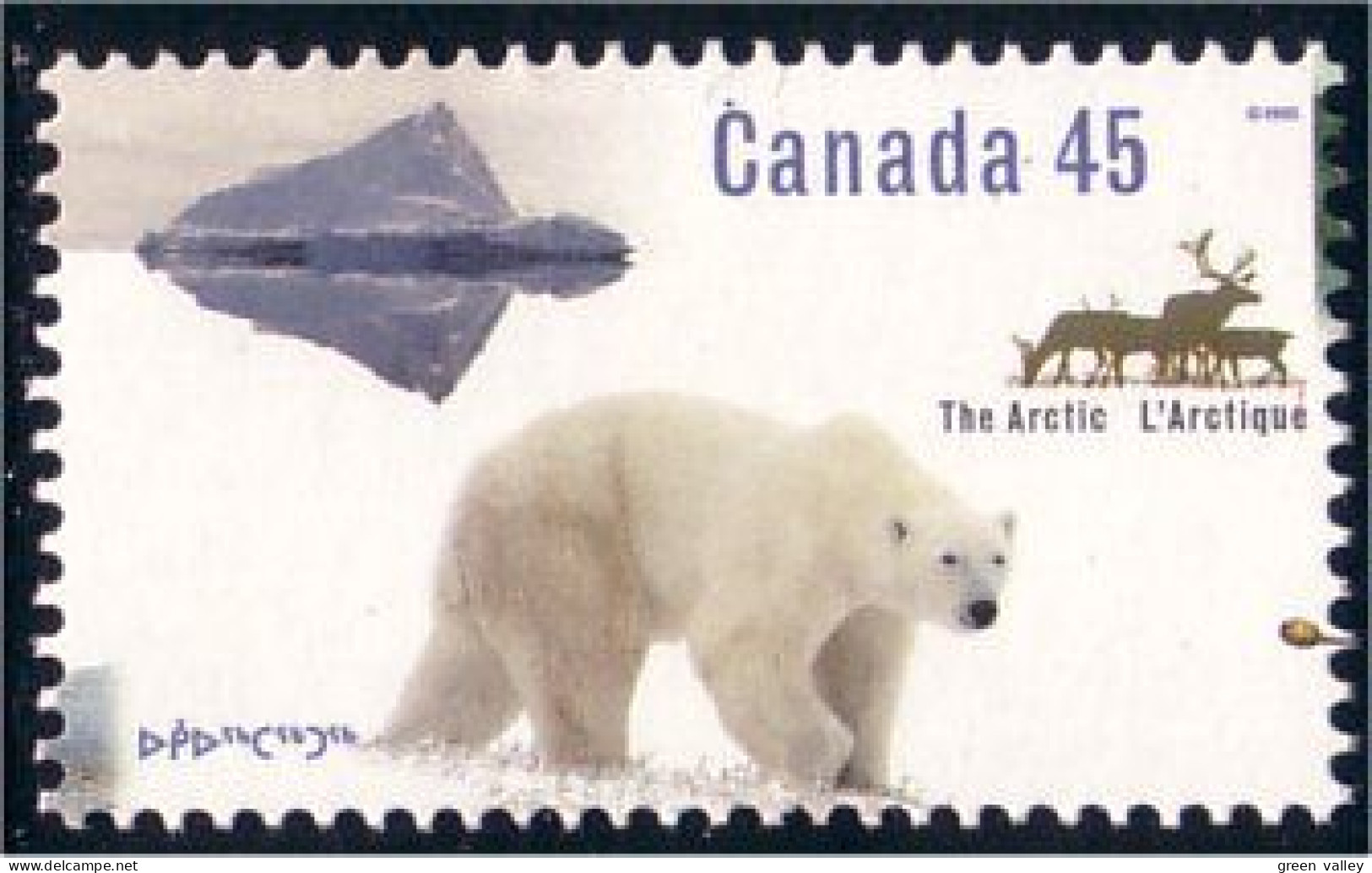 Canada Ours Polaire Polar Bear Caribou MNH ** Neuf SC (C15-74b) - Osos