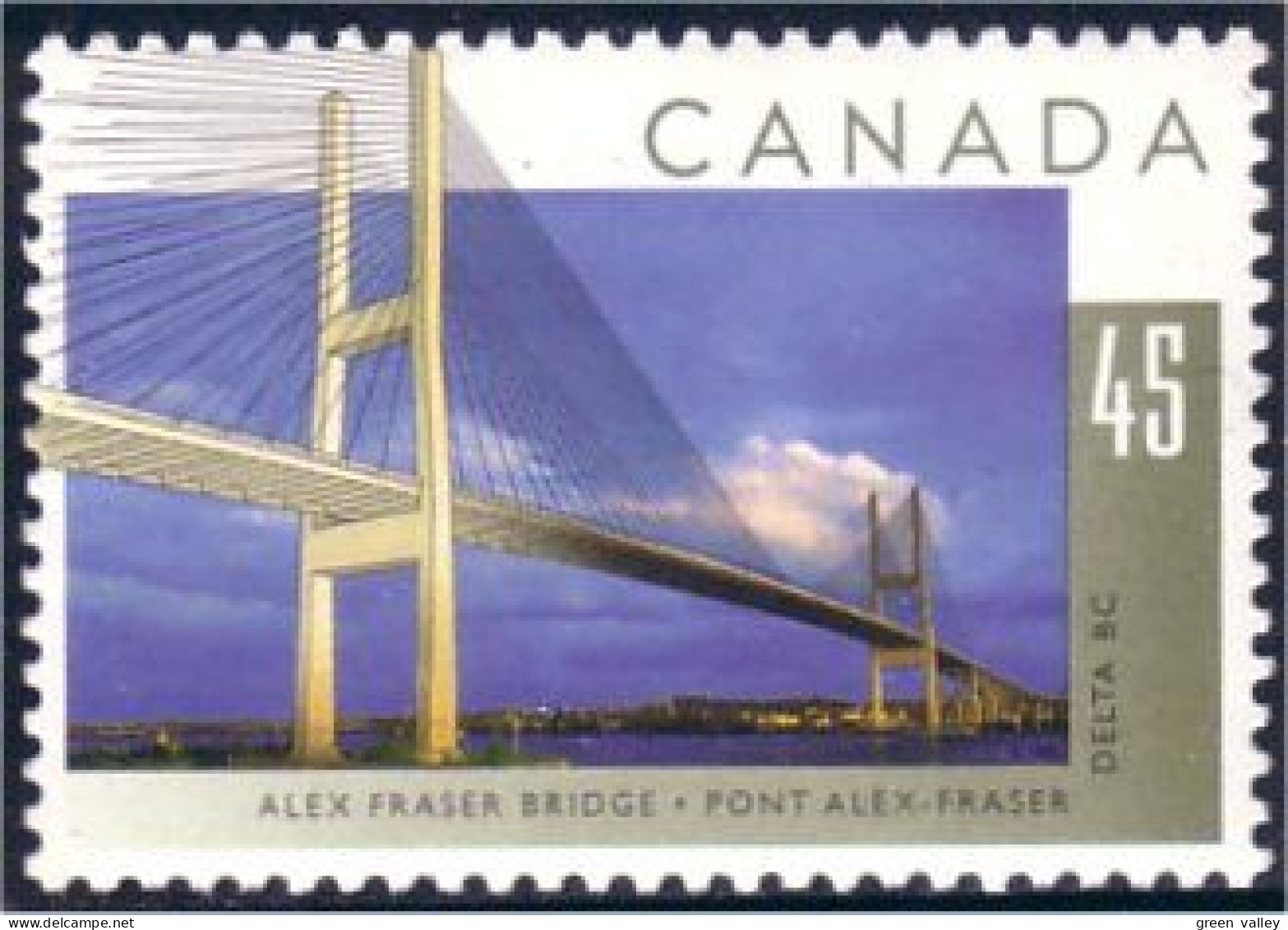 Canada Pont Alex Fraser Bridge MNH ** Neuf SC (C15-73b) - Puentes