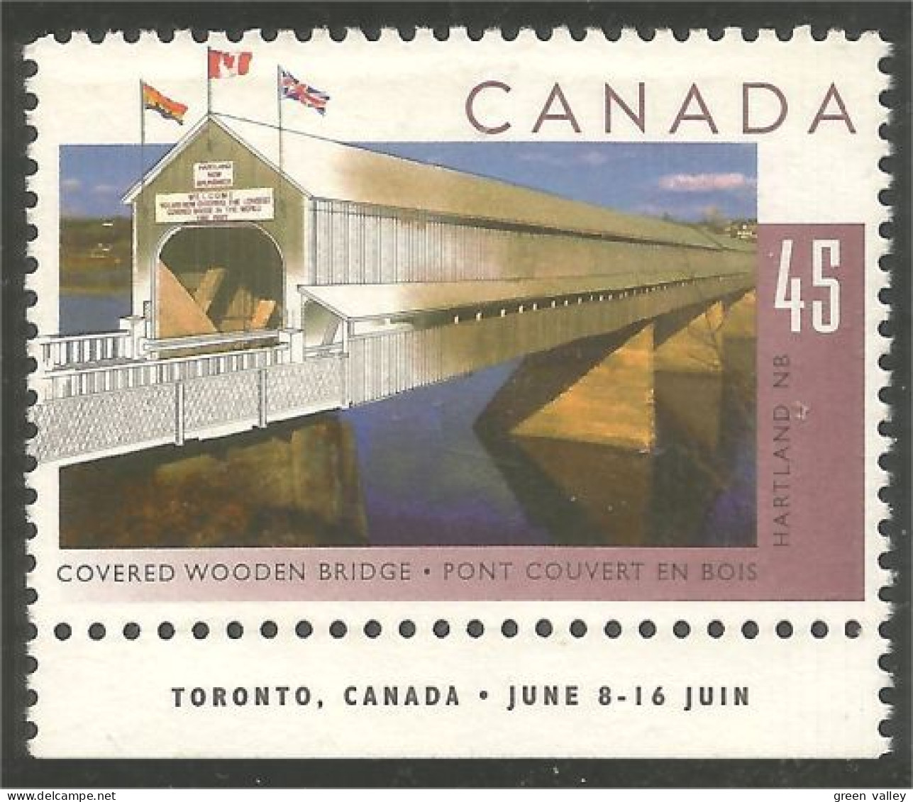Canada Pont Hartland Bridge MNH ** Neuf SC (C15-72l) - Unused Stamps