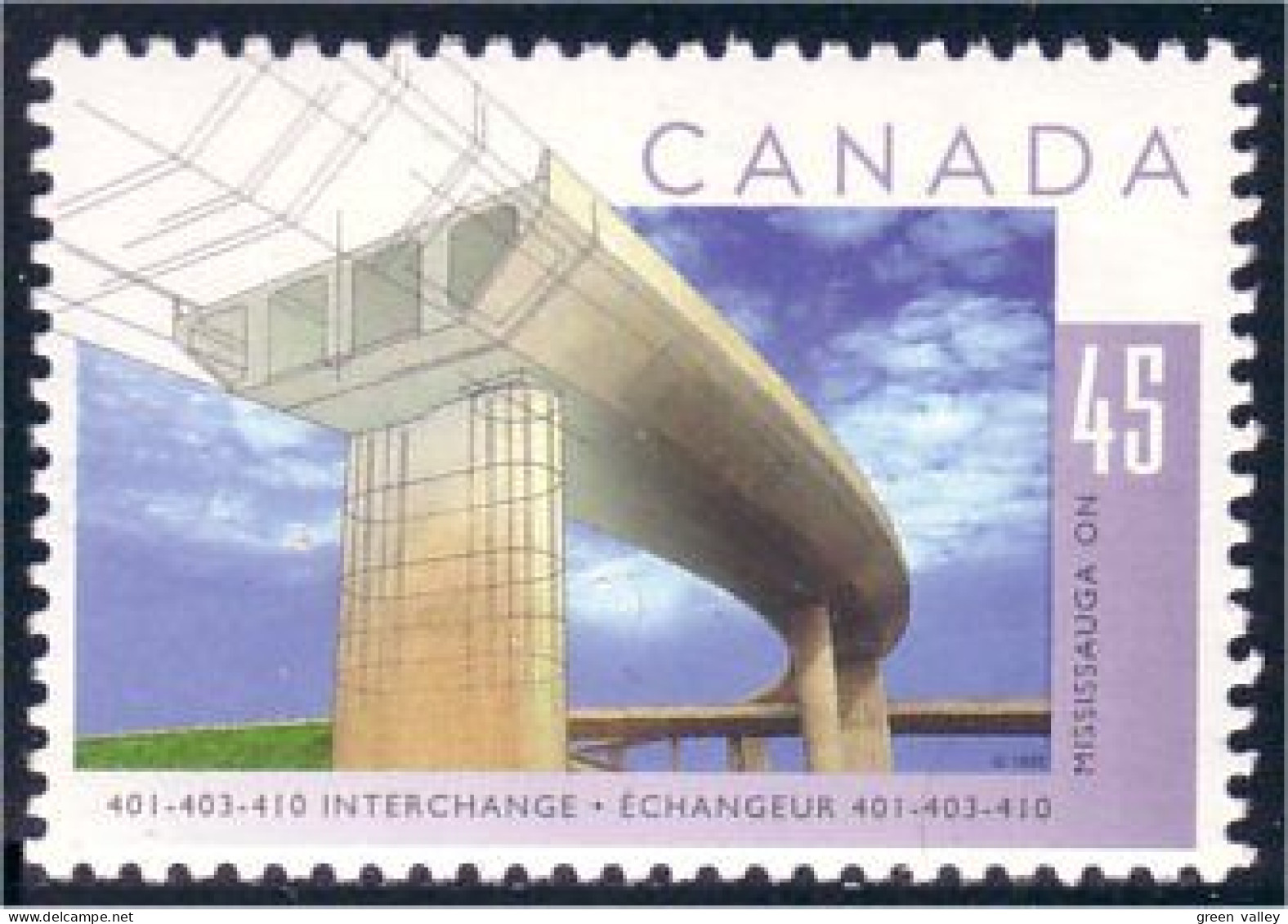 Canada Pont Mississauga Bridge MNH ** Neuf SC (C15-71a) - Unused Stamps