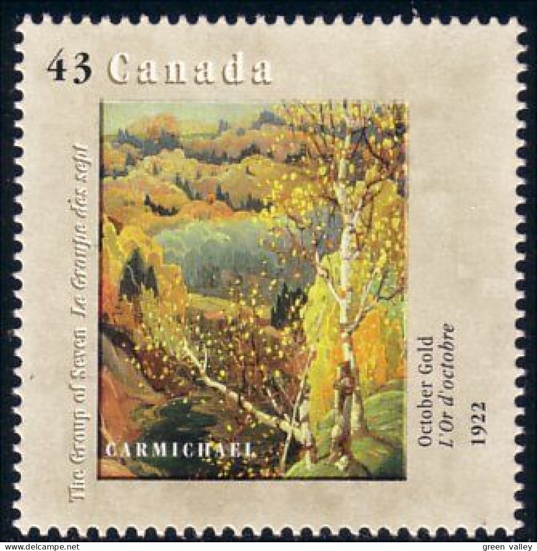 Canada Tableau Franklin Carmichael Painting MNH ** Neuf SC (C15-59a) - Ungebraucht