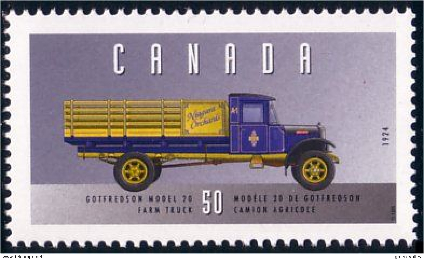 Canada Camion Ferme Farm Truck MNH ** Neuf SC (C15-52db) - Agricoltura