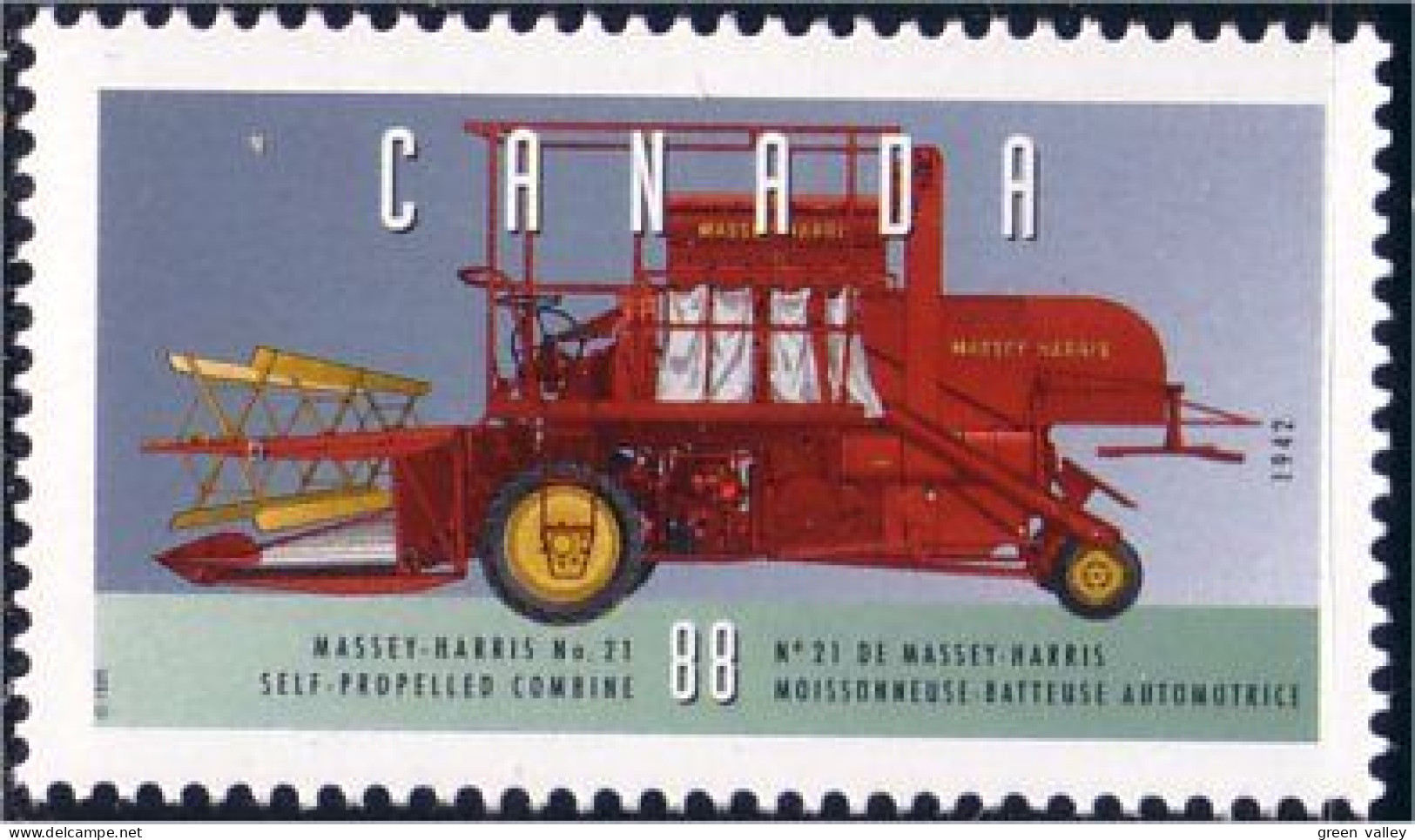 Canada Moisonneuve-batteuse Combine MNH ** Neuf SC (C15-52fa) - Unused Stamps