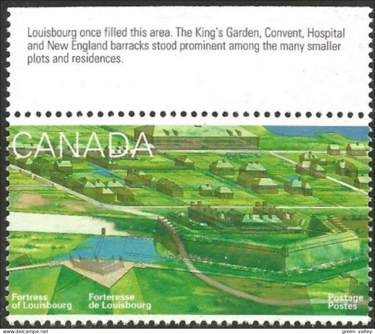 Canada Forteresse Louisbourg Barracks English MNH ** Neuf SC (C15-50hb) - Militares