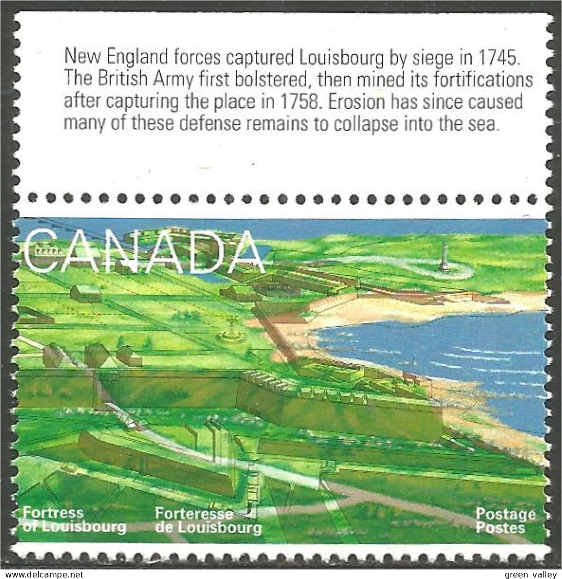 Canada Forteresse Louisbourg Fortifications English MNH ** Neuf SC (C15-51ha) - Militaria