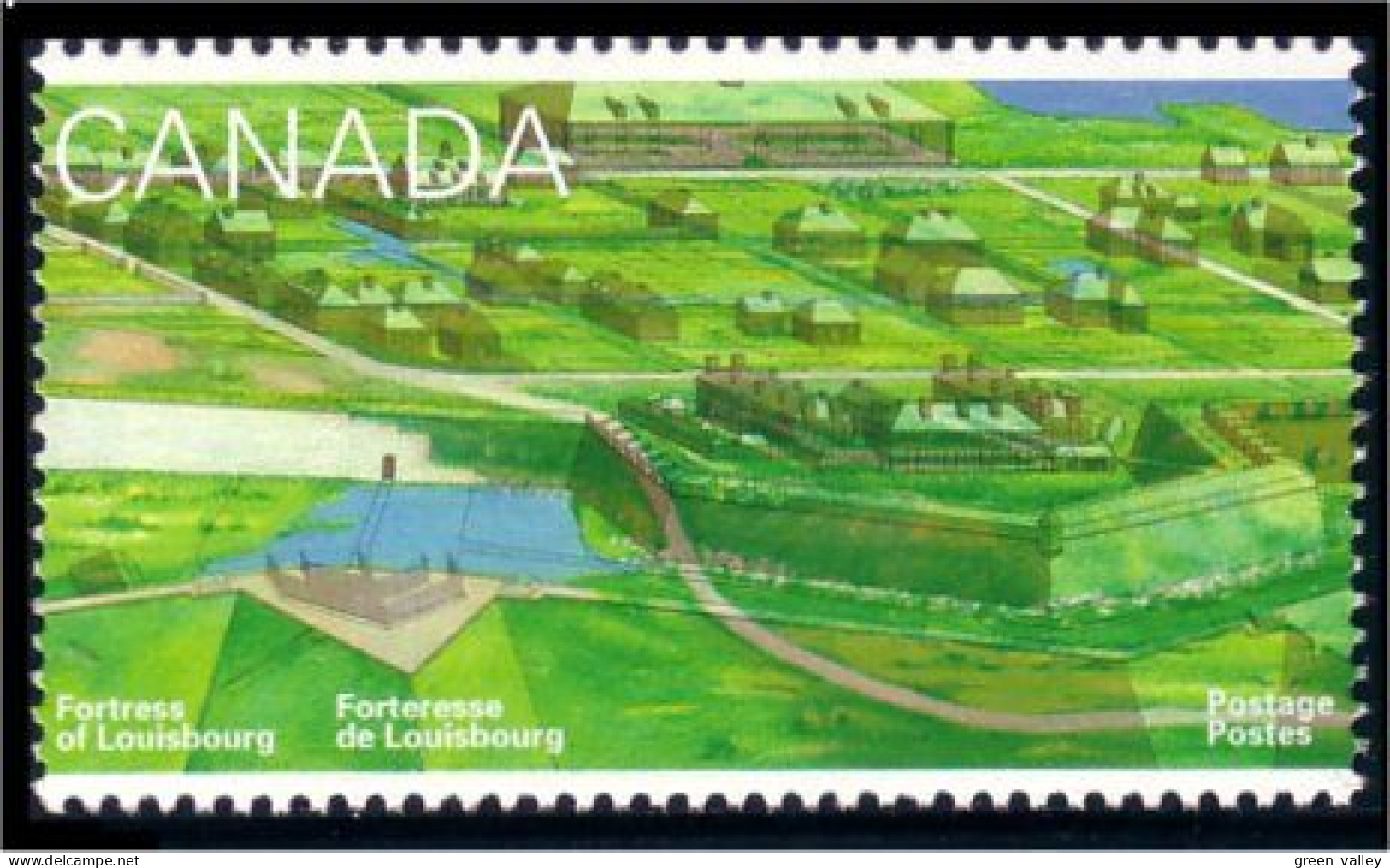 Canada Forteresse Louisbourg Barracks MNH ** Neuf SC (C15-50b) - Militares