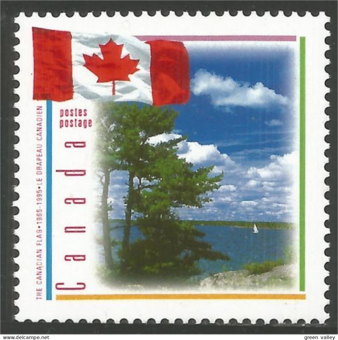 Canada Drapeau Flag Arbre Tree MNH ** Neuf SC (C15-46a) - Unused Stamps