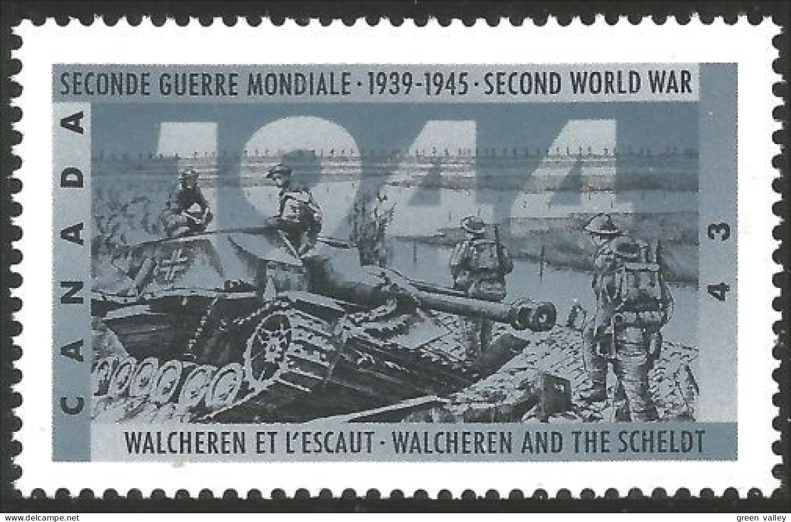 Canada 1944 Escaut Walcheren Scheldt MNH ** Neuf SC (C15-40b) - Militaria