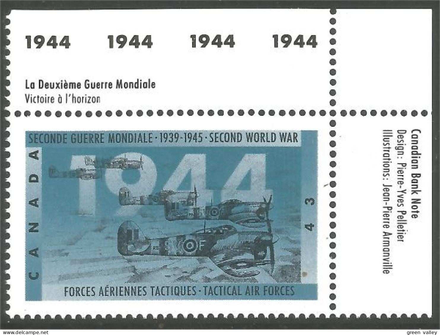 Canada 1944  Tactical Air Forces Aériennes Tactiques MNH ** Neuf SC (C15-39tura) - Nuevos