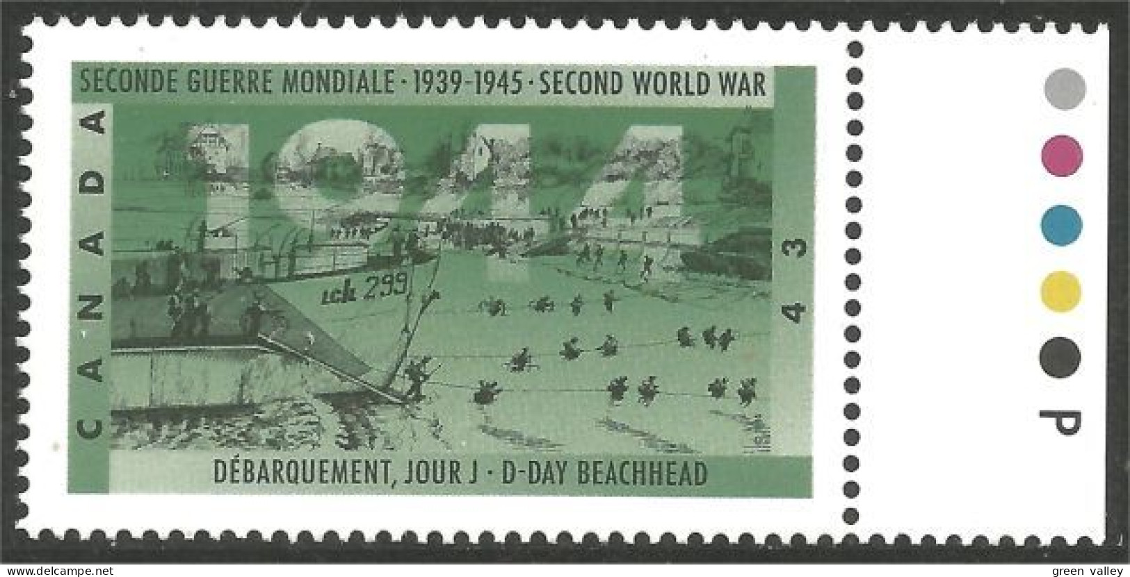 Canada Debarquement D-Day MNH ** Neuf SC (C15-37pa) - Ungebraucht