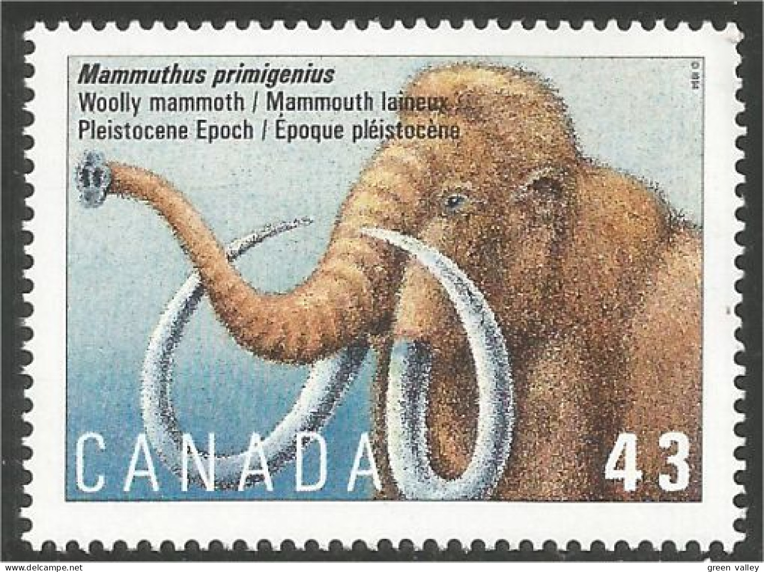 Canada Prehistoric Mammouth Elephant Olifant Mammuth MNH ** Neuf SC (C15-32a) - Ungebraucht