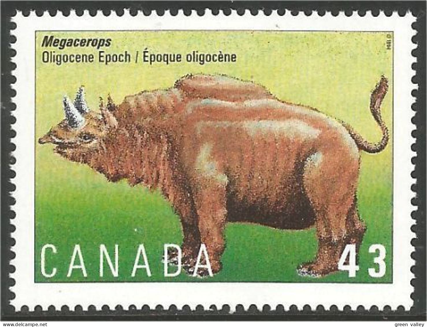 Canada Prehistoric Mammouth Megacerops MNH ** Neuf SC (C15-30b) - Vor- U. Frühgeschichte