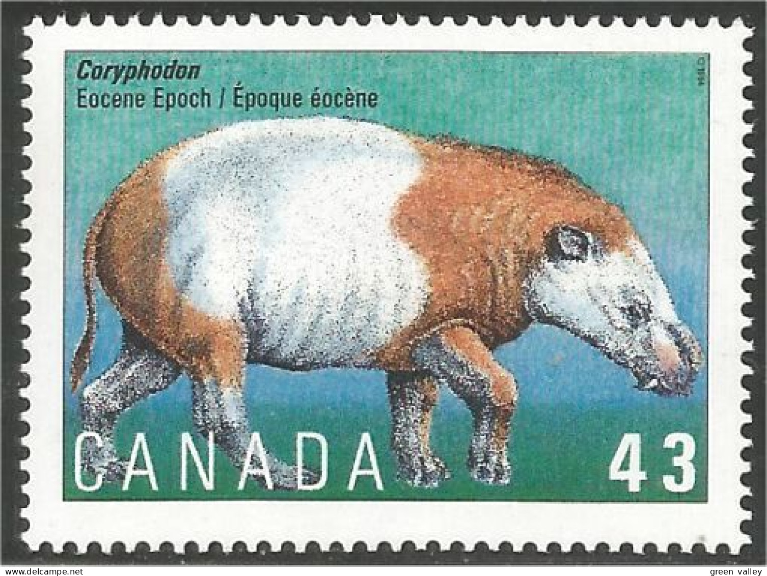 Canada Prehistoric Mammouth Coryphodon MNH ** Neuf SC (C15-29a) - Ungebraucht