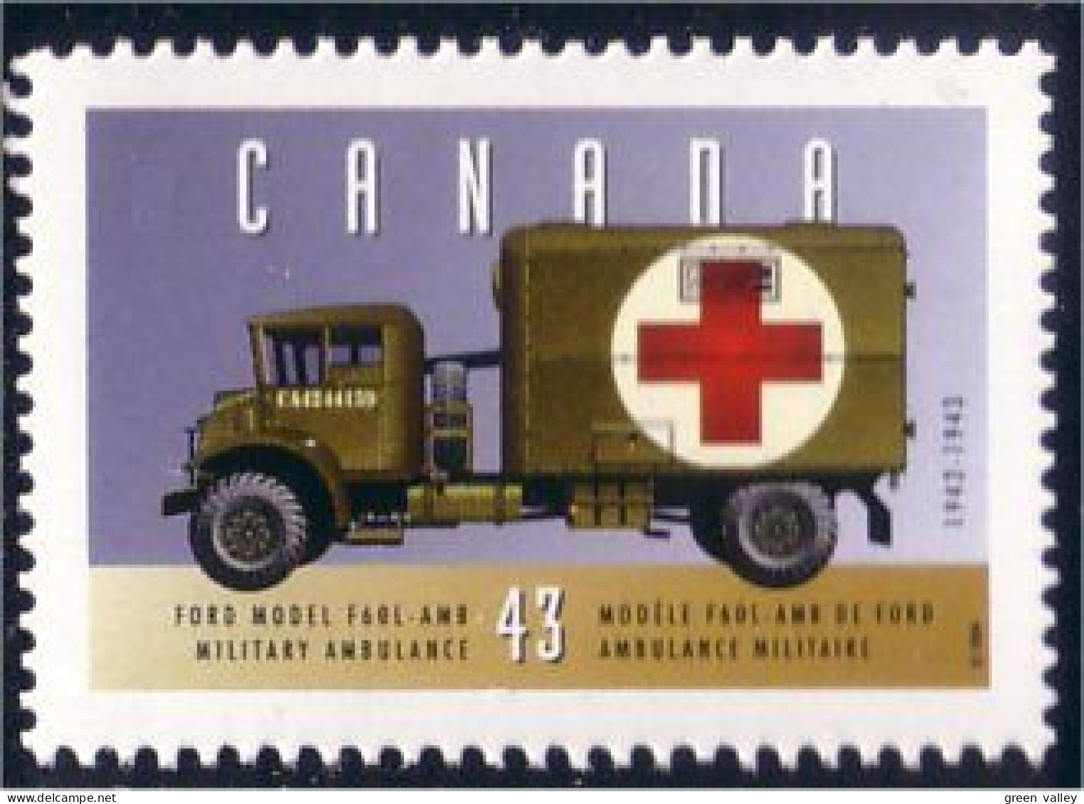 Canada Ford Military Ambulance MNH ** Neuf SC (C15-27ac) - Erste Hilfe