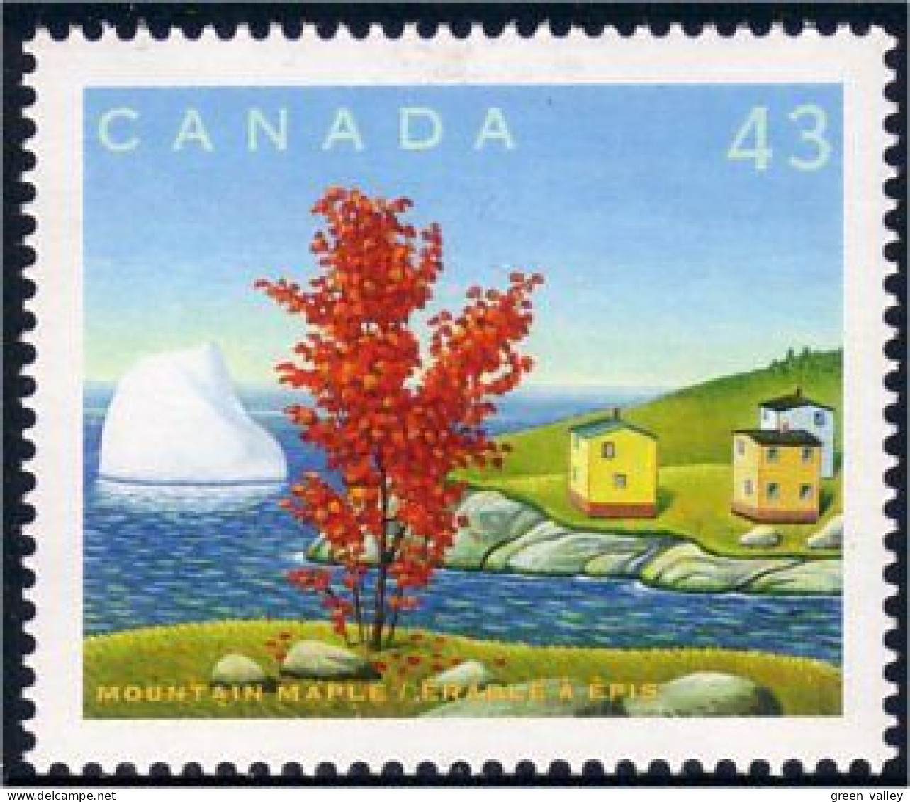 Canada Arbre Erable Epis Mountain Maple Tree Iceberg MNH ** Neuf SC (C15-24ia) - Neufs