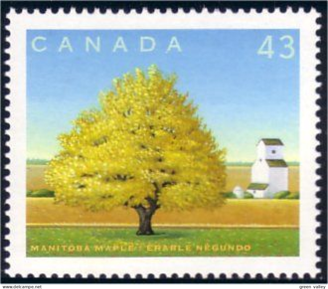 Canada Arbre Erable Negundo Manitoba Maple Tree MNH ** Neuf SC (C15-24fb) - Trees