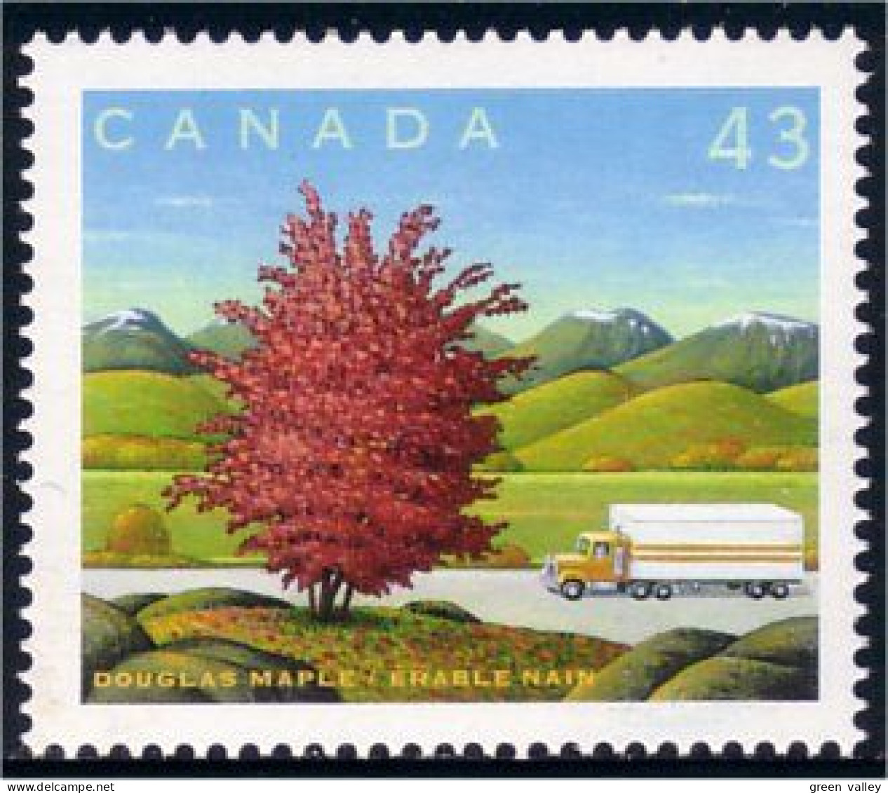 Canada Arbre Erable Nain Douglas Maple Tree MNH ** Neuf SC (C15-24hb) - Alberi