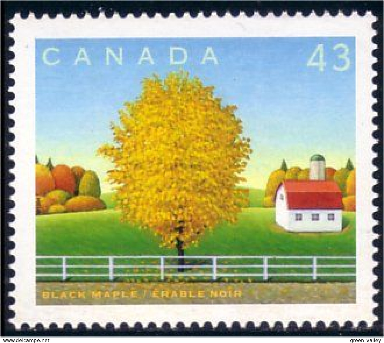 Canada Arbre Erable Noir Black Maple Tree MNH ** Neuf SC (C15-24ga) - Nuovi