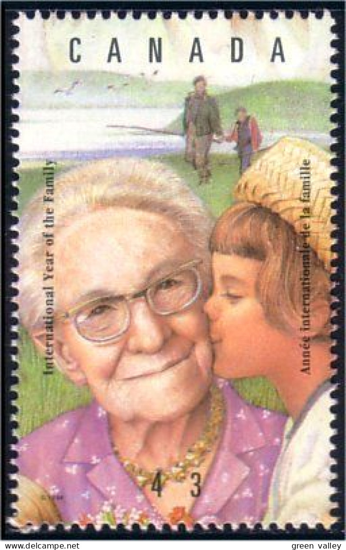 Canada Famille Family Elderly Woman Grand Mere MNH ** Neuf SC (C15-23cb) - Autres & Non Classés