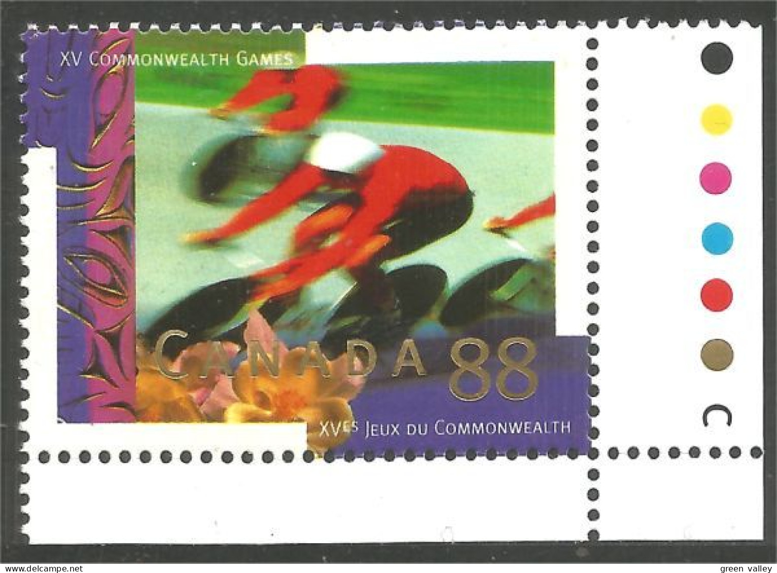 Canada Cyclisme Cycling Block Couleurs MNH ** Neuf SC (C15-22ca) - Unused Stamps