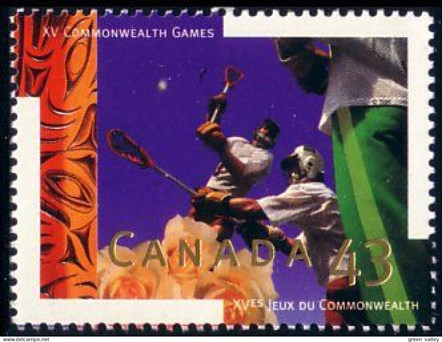 Canada Crosse Lacrosse MNH ** Neuf SC (C15-18a) - Ongebruikt