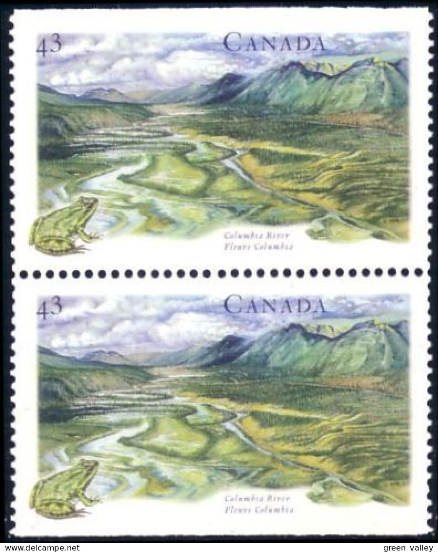 Canada Fleuve Columbia River Grenouille Frog MNH ** Neuf SC (C15-15pa) - Unused Stamps