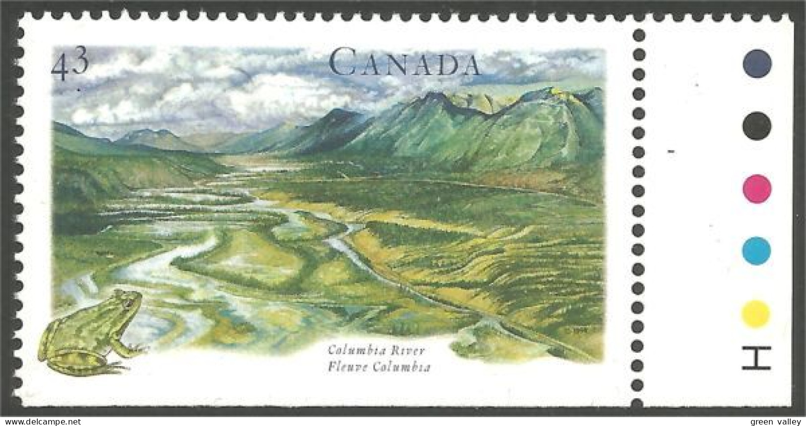 Canada Fleuve Columbia River Grenouille Frog MNH ** Neuf SC (C15-15bhb) - Indianer