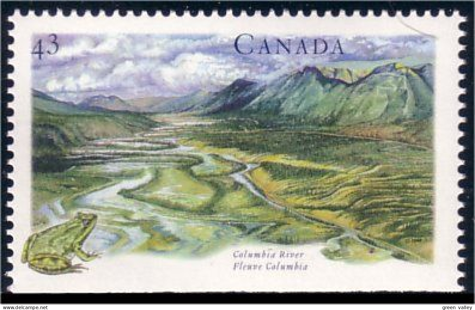 Canada Fleuve Columbia River Grenouille Frog MNH ** Neuf SC (C15-15ba) - Unused Stamps