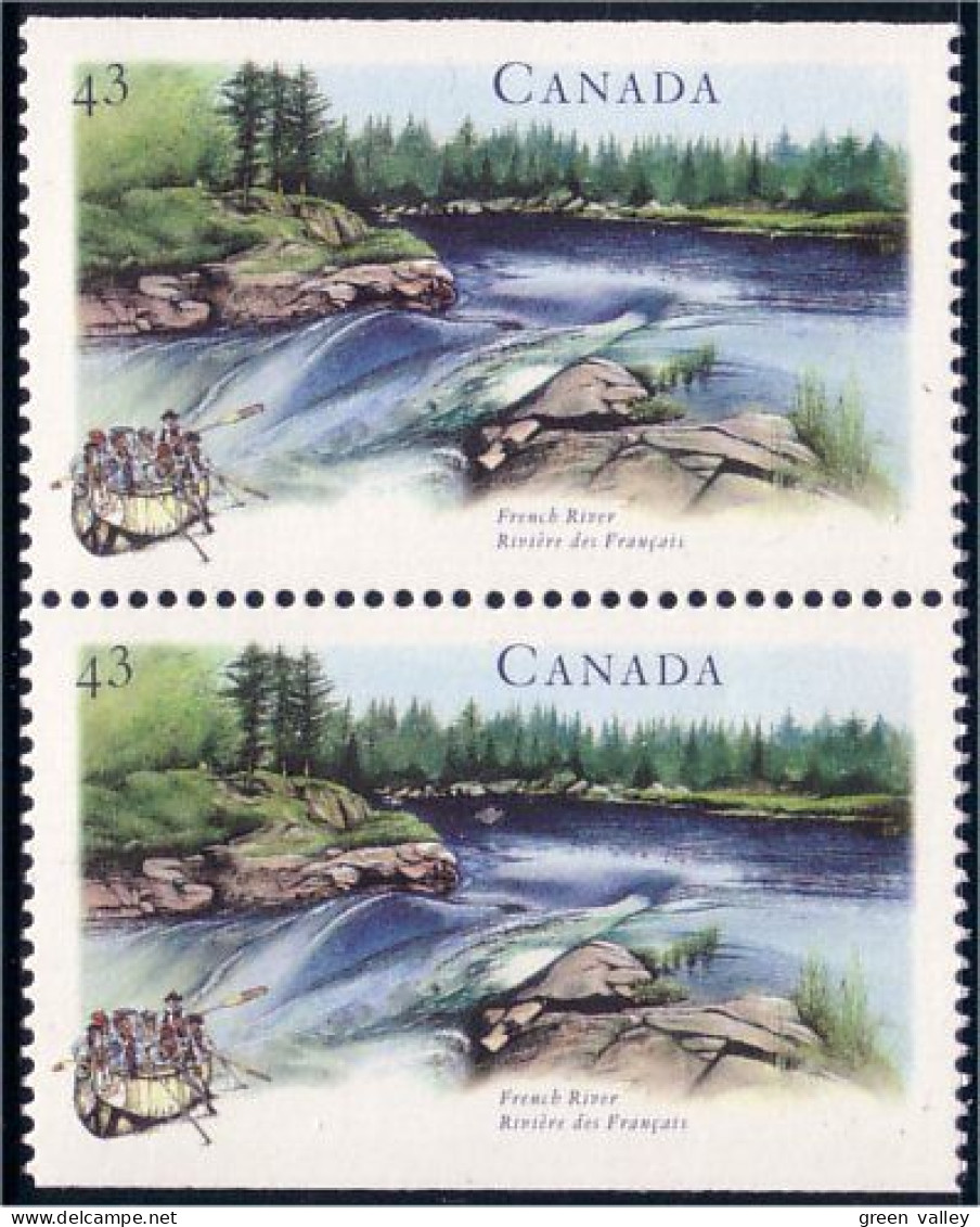 Canada Riviere Des Francais French River Bateau Canoe Canot MNH ** Neuf SC (C15-12pb) - Schiffe