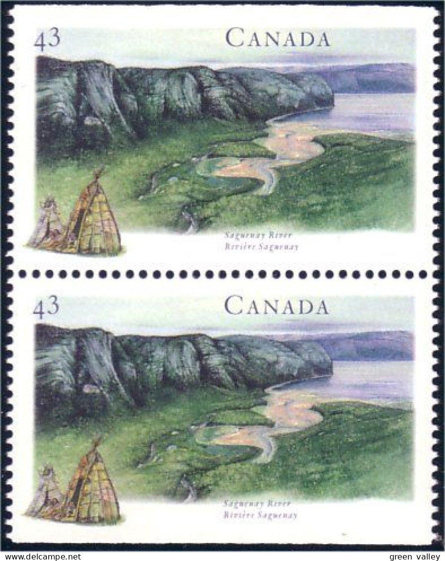 Canada Riviere Saguenay River Amerindiens MNH ** Neuf SC (C15-11pb) - Indiani D'America