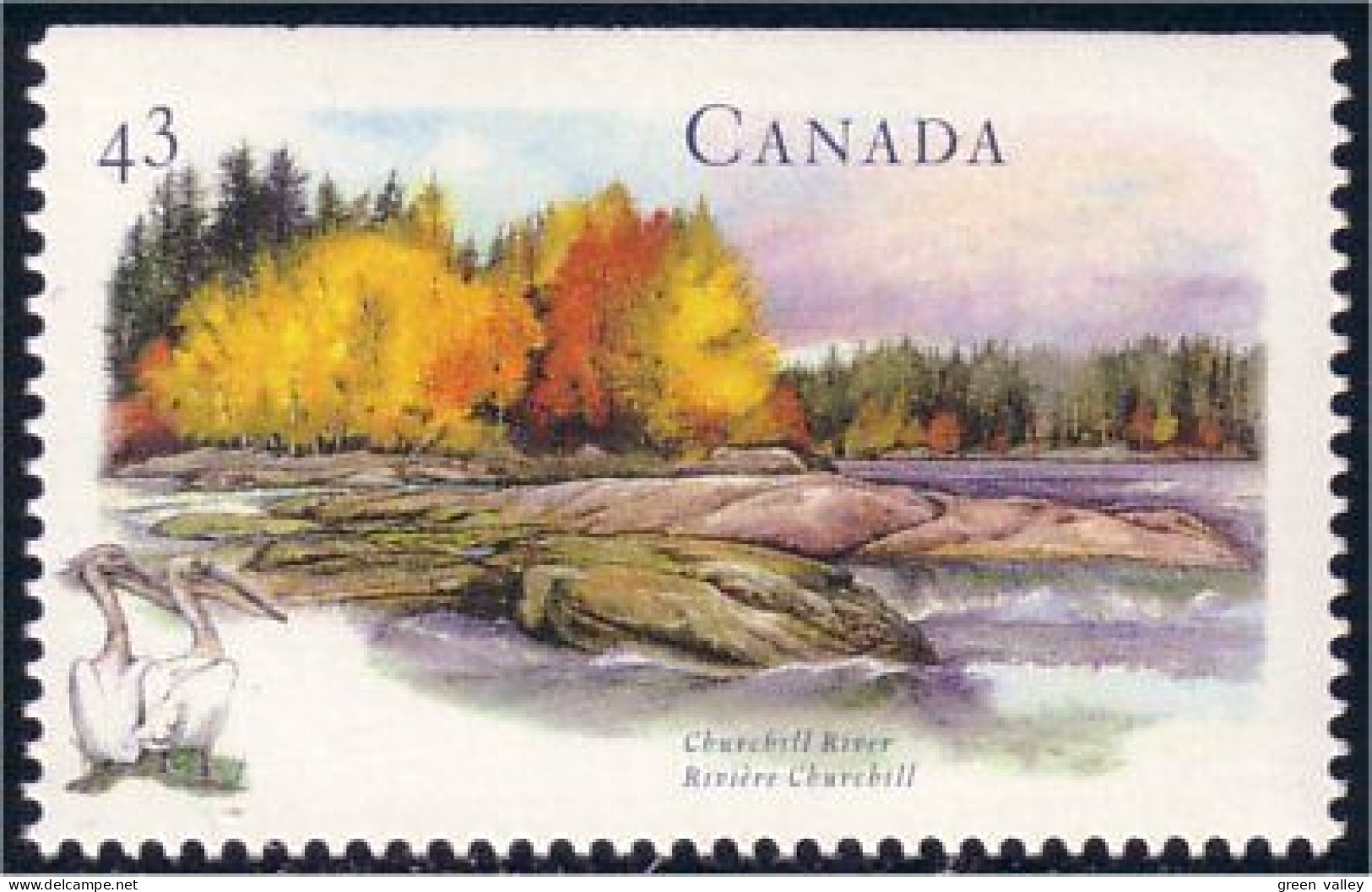 Canada Riviere Churchill River Pelicans MNH ** Neuf SC (C15-14hc) - Pelicans