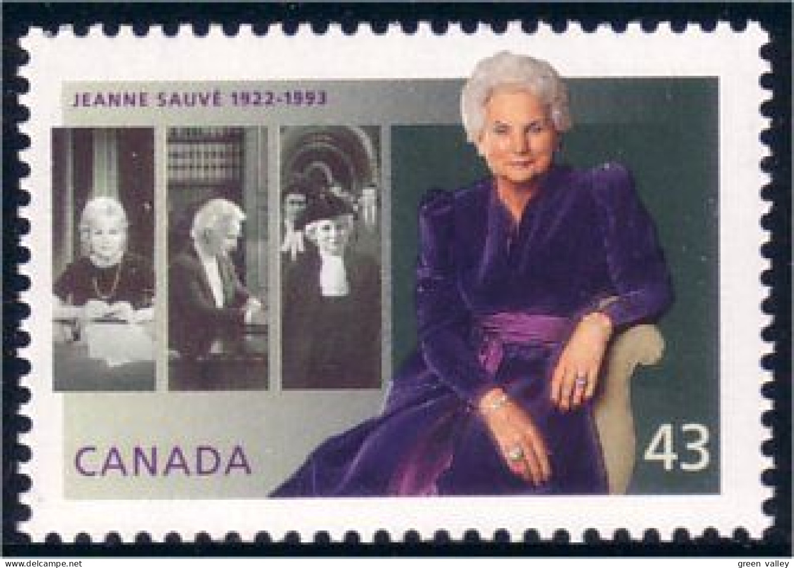 Canada Jeanne Sauvé MNH ** Neuf SC (C15-09b) - Femmes Célèbres
