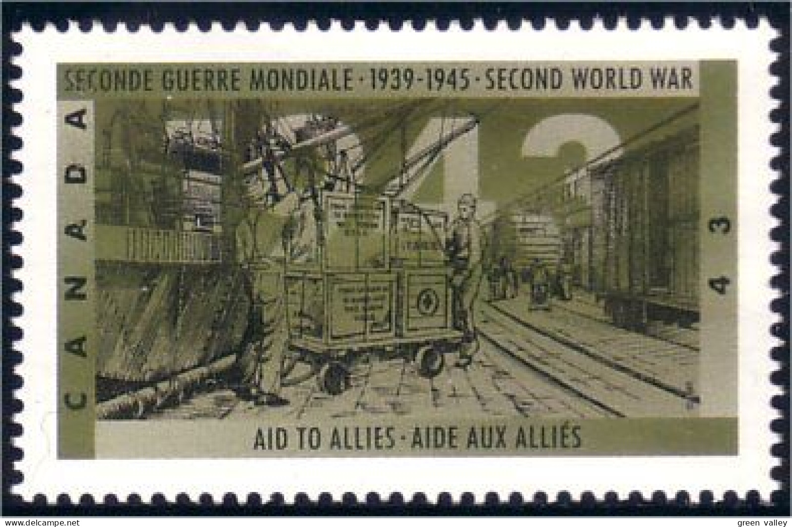 Canada Aide Aux Allies Aid To Allies Train Wagon MNH ** Neuf SC (C15-03c) - Treinen