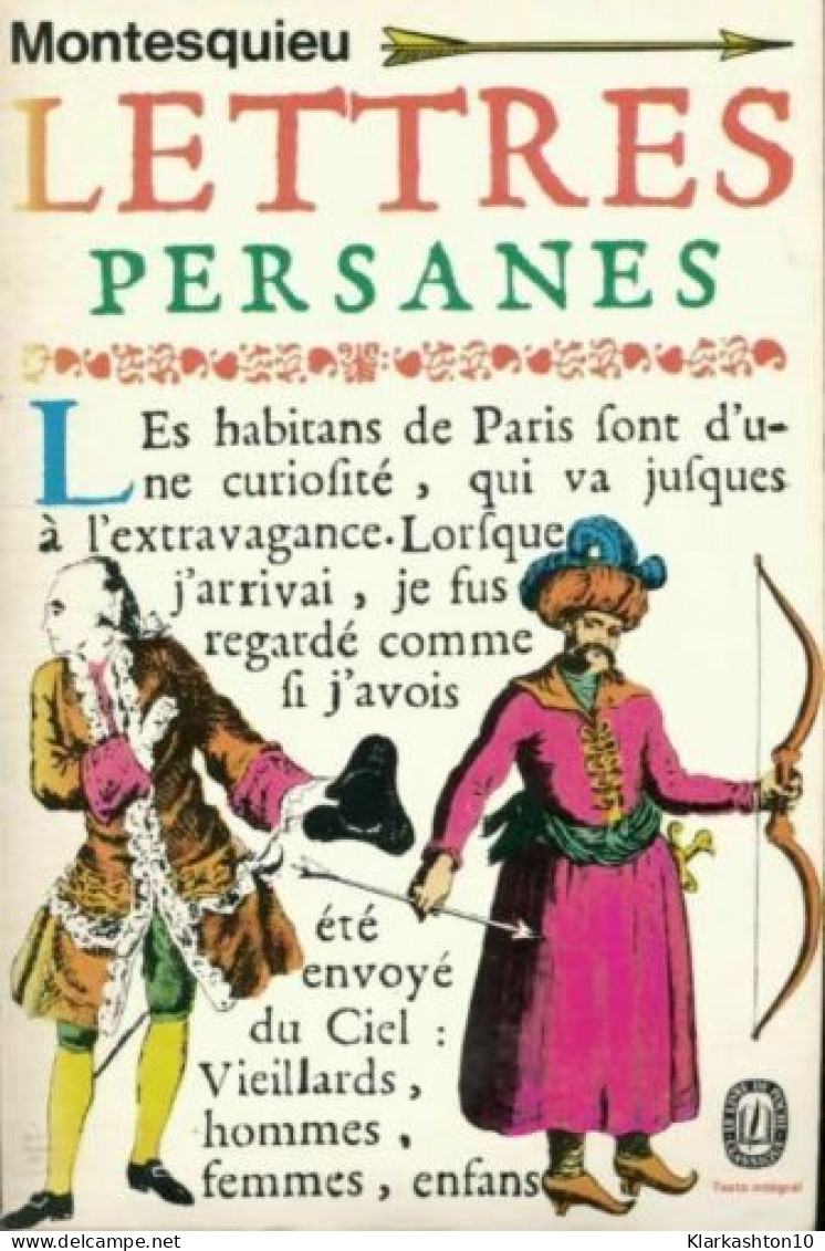 Lettres Persanes - Otros & Sin Clasificación