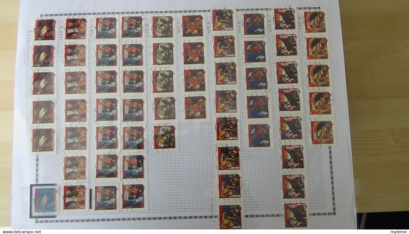 BF41 Mini stock de timbres oblitérés autoadhésif de France. A saisir !!!