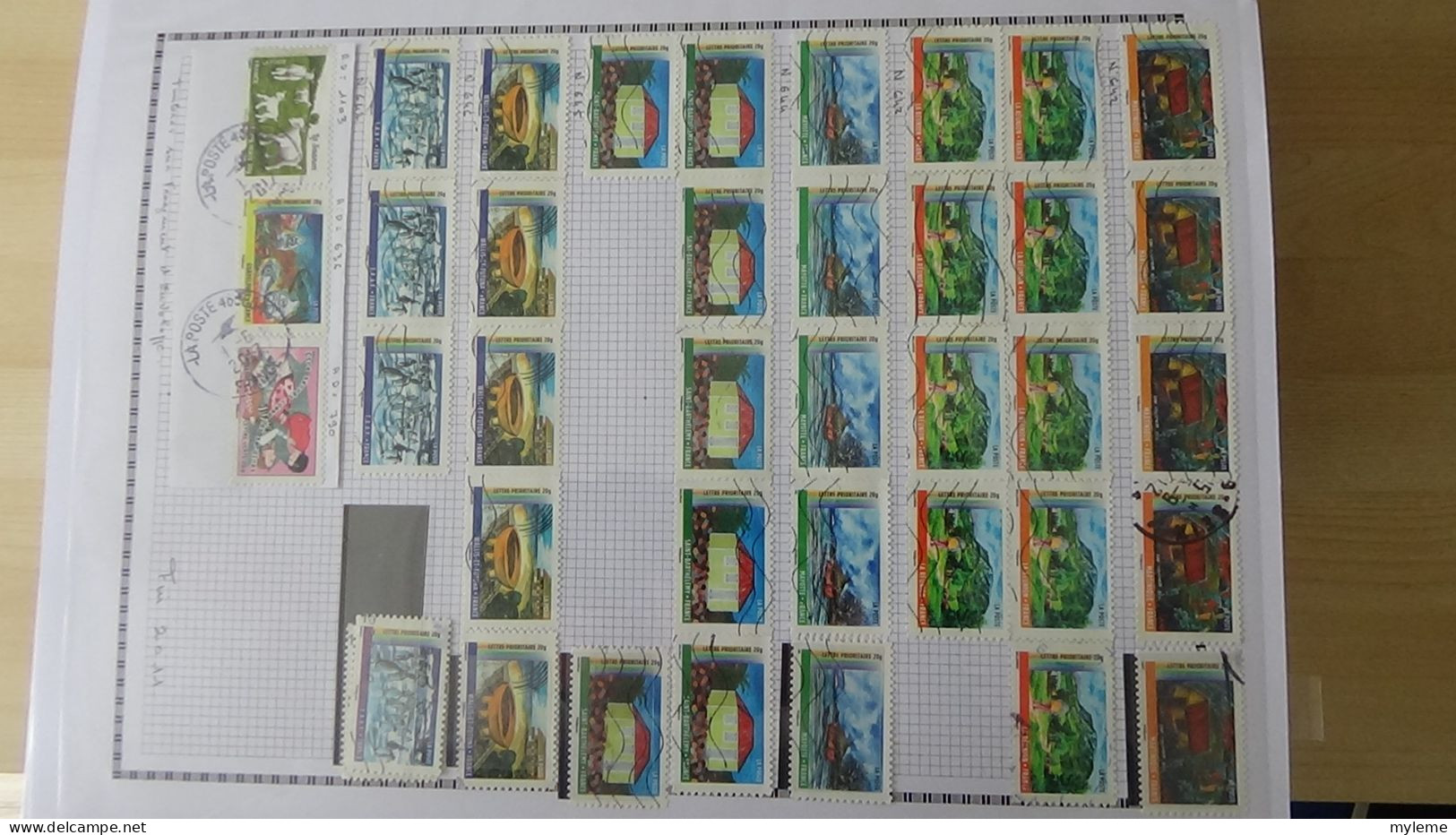 BF41 Mini stock de timbres oblitérés autoadhésif de France. A saisir !!!