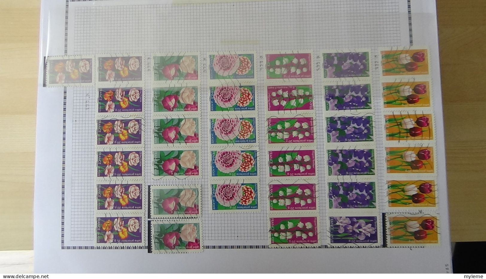 BF41 Mini stock de timbres oblitérés autoadhésif de France. A saisir !!!