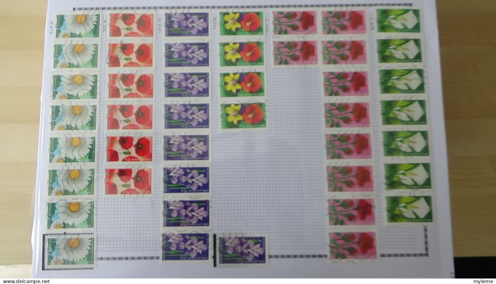 BF41 Mini stock de timbres oblitérés autoadhésif de France. A saisir !!!