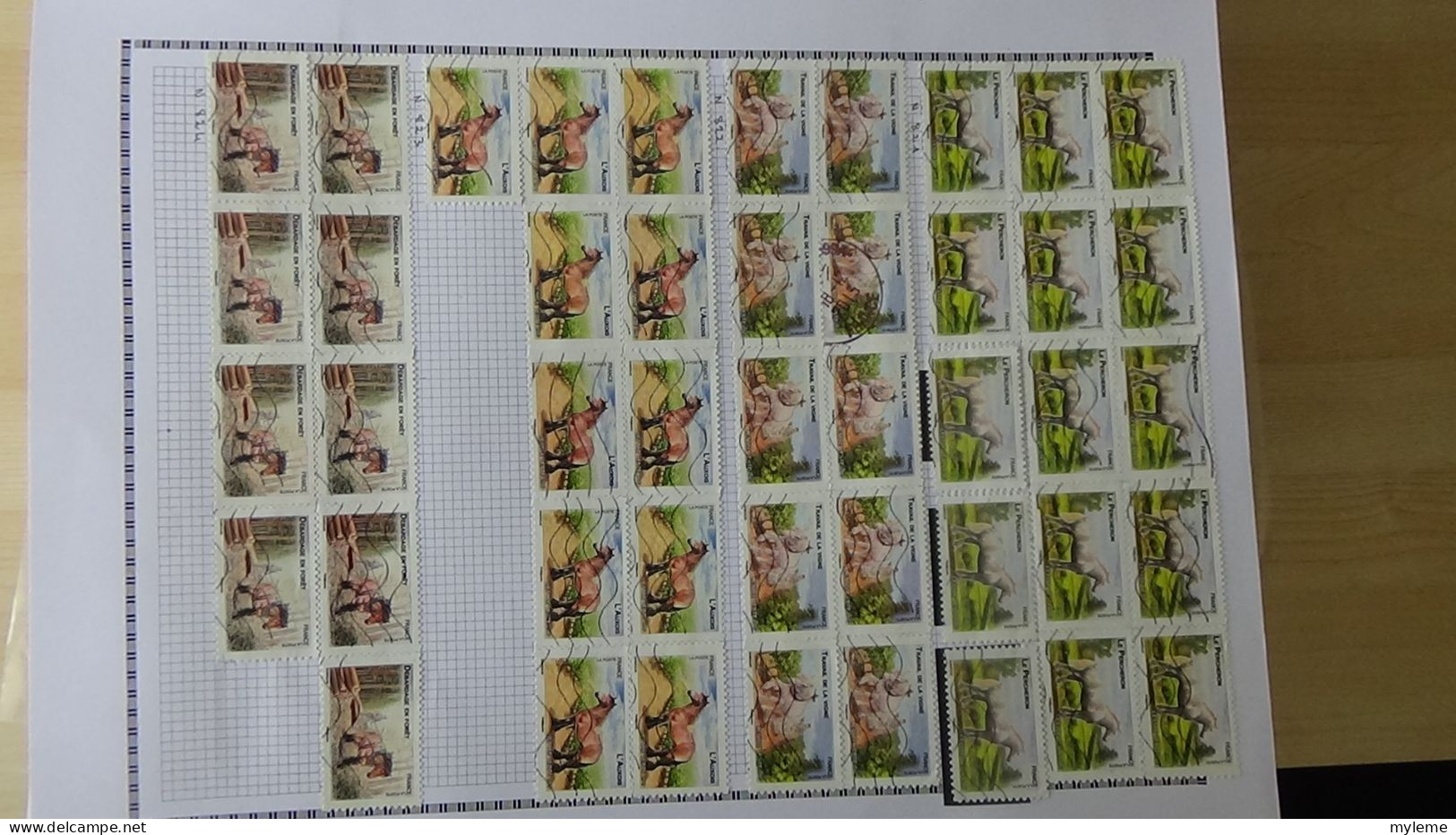 BF41 Mini stock de timbres oblitérés autoadhésif de France. A saisir !!!