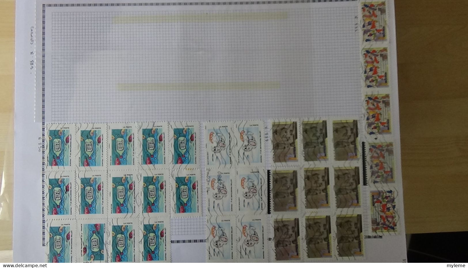 BF41 Mini stock de timbres oblitérés autoadhésif de France. A saisir !!!