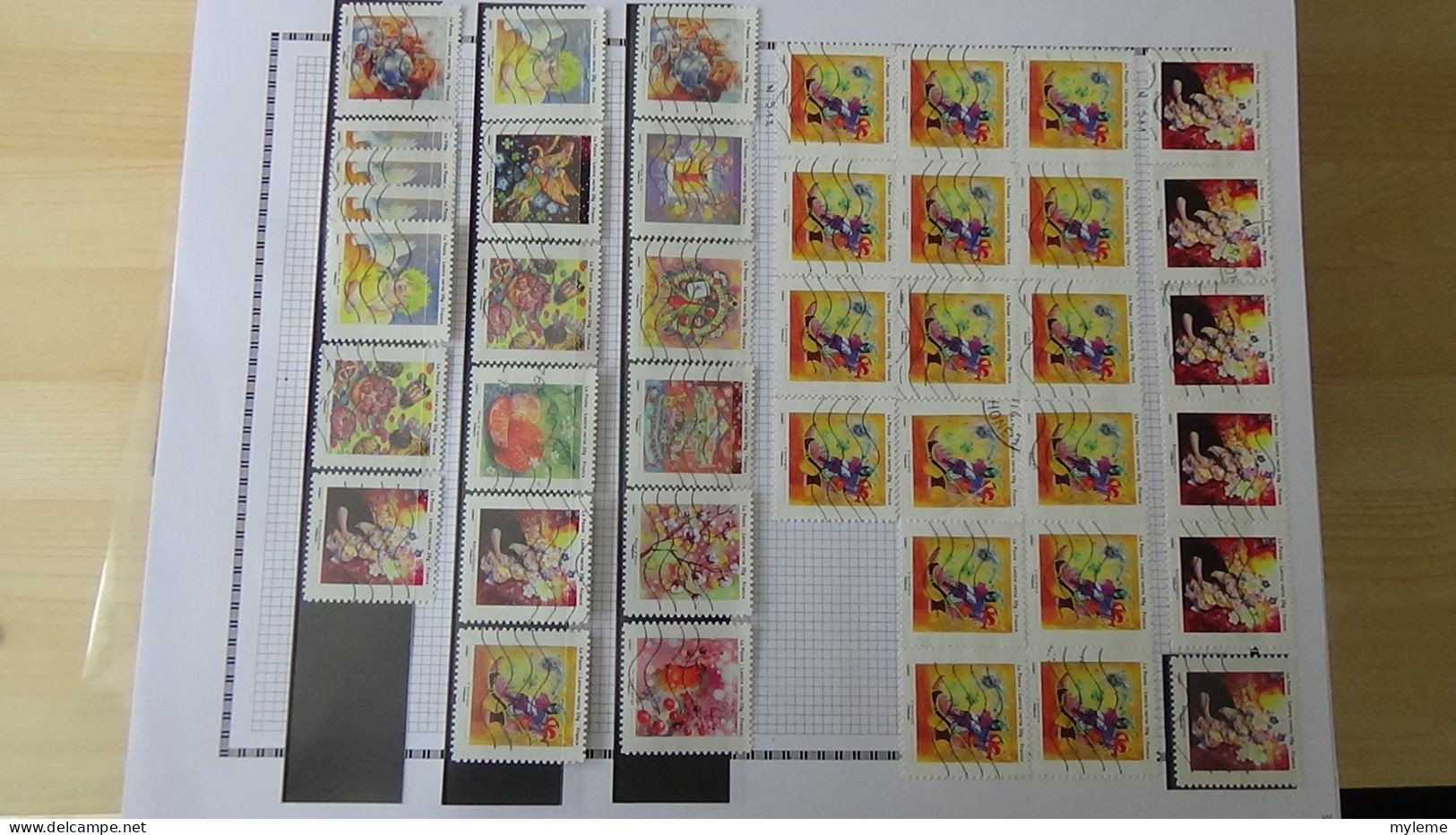 BF41 Mini stock de timbres oblitérés autoadhésif de France. A saisir !!!