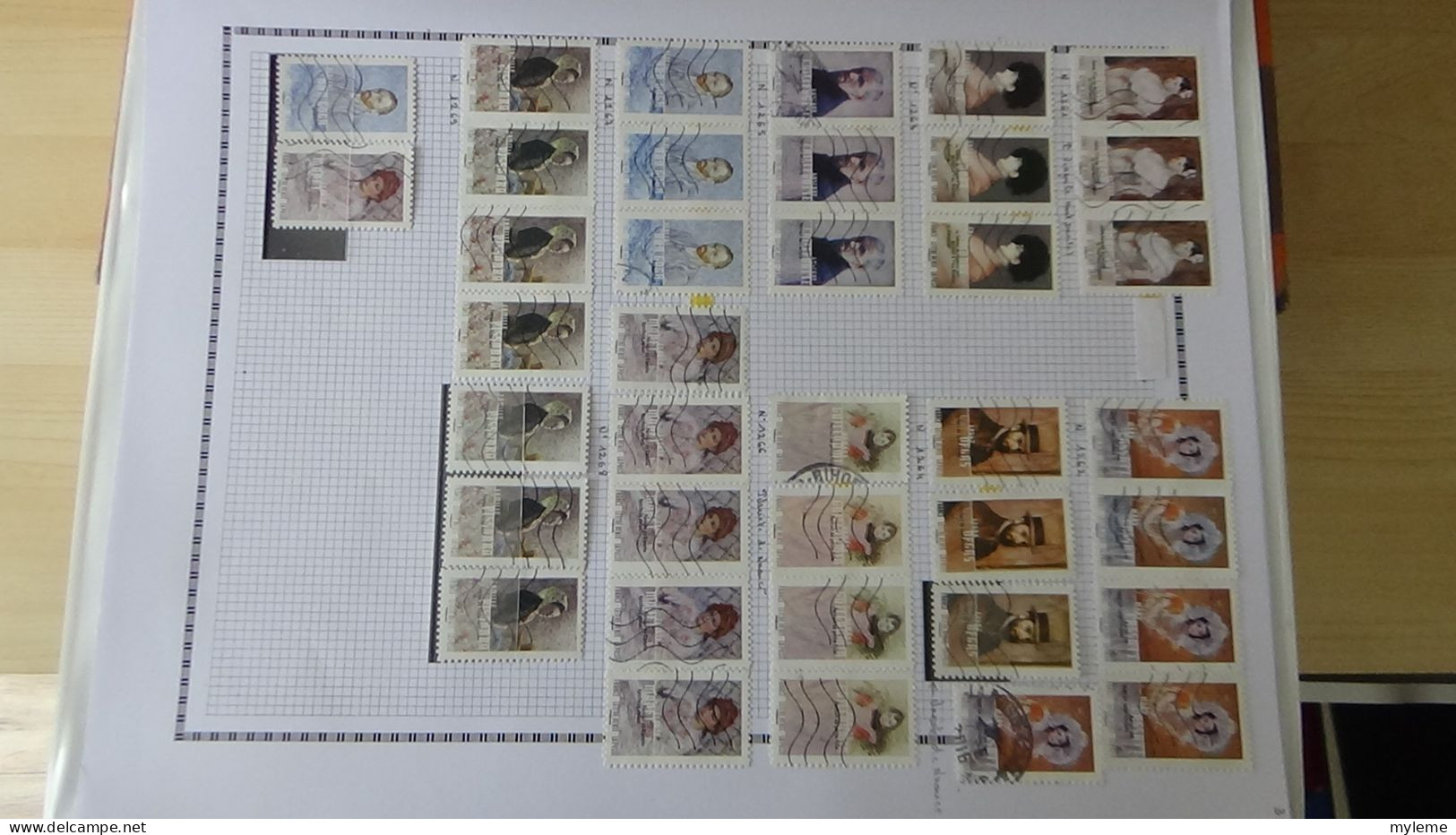 BF41 Mini stock de timbres oblitérés autoadhésif de France. A saisir !!!