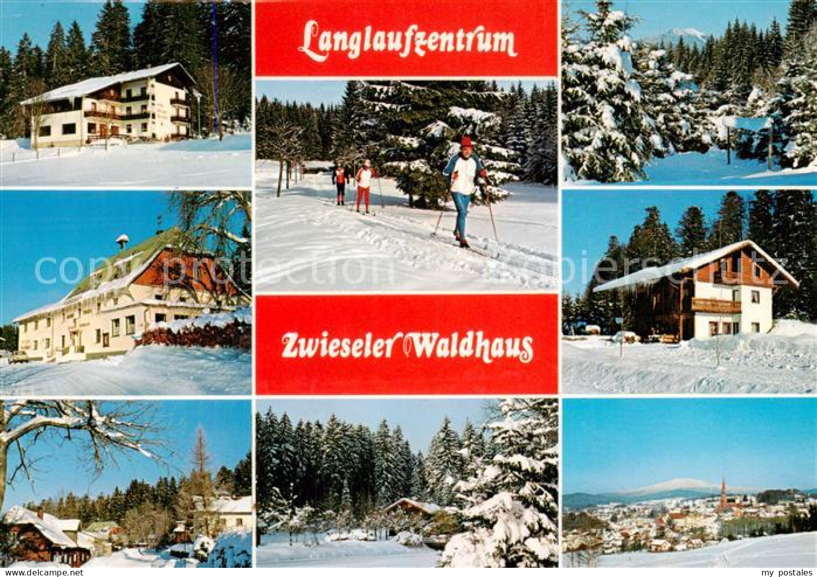 73789045 Zwiesel  Niederbayern Langlaufzentrum Berghotel Winterpanorama Wintersp - Zwiesel