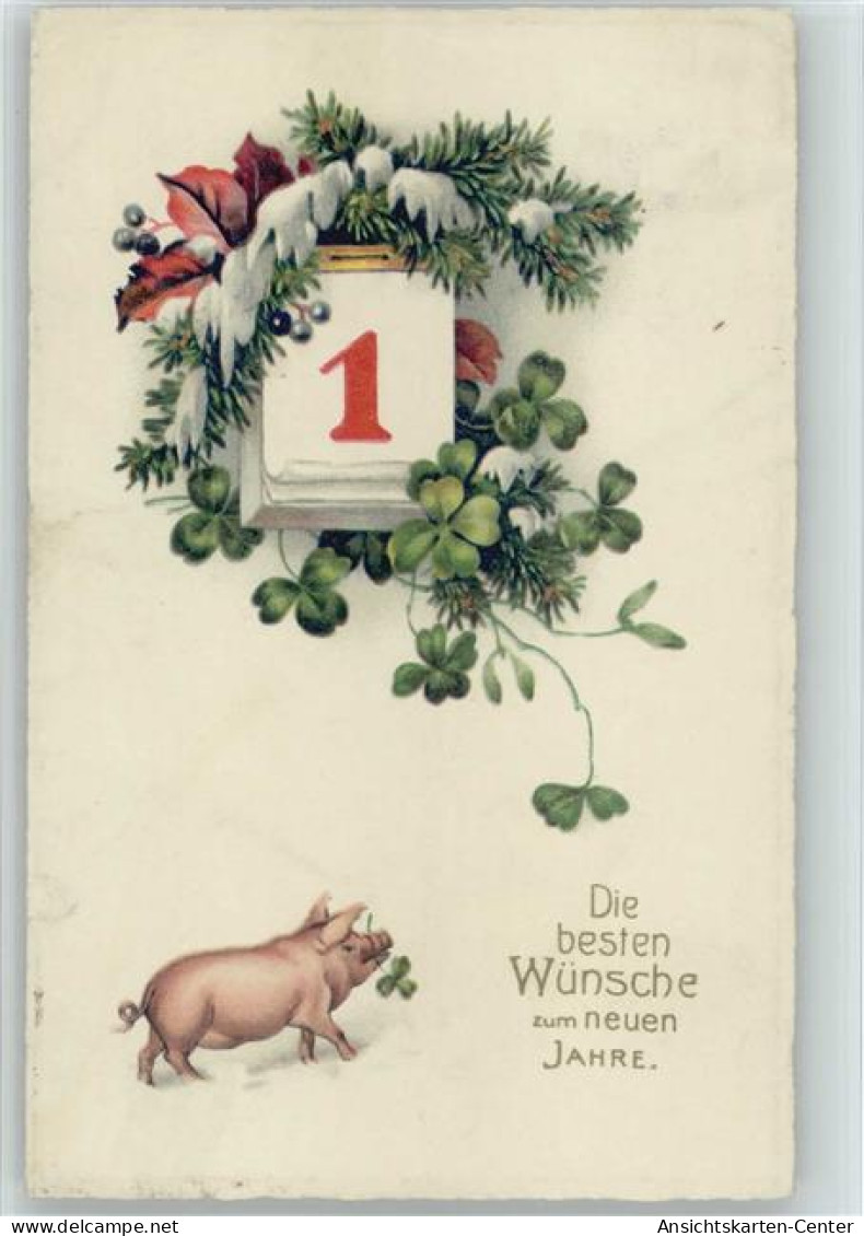 10047405 - Glueckwunsch-Neujahr Datum Schwein - Neujahr