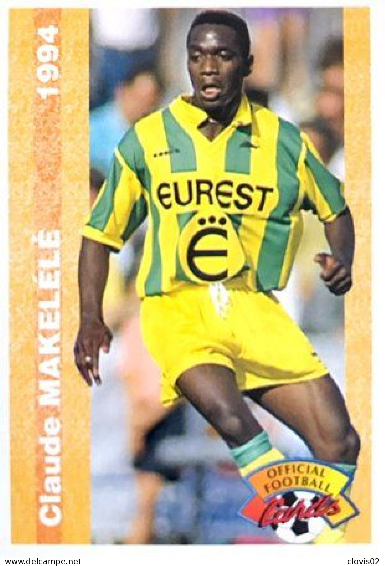 120 Claude Makelélé - FC Nantes - Panini Official Football Cards 1994 - Trading-Karten