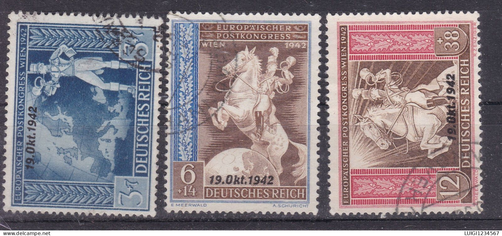 GERMANIA MICHEL NR 823/825 - Oblitérés