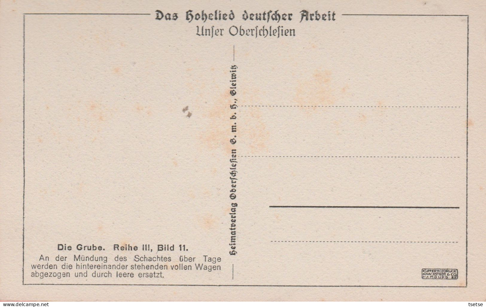 Dolny Slask / Walbrzych - Szyb / Górnictwo -Die Grube - Auf Der Hängebank ( Verso Zien ) - Polen