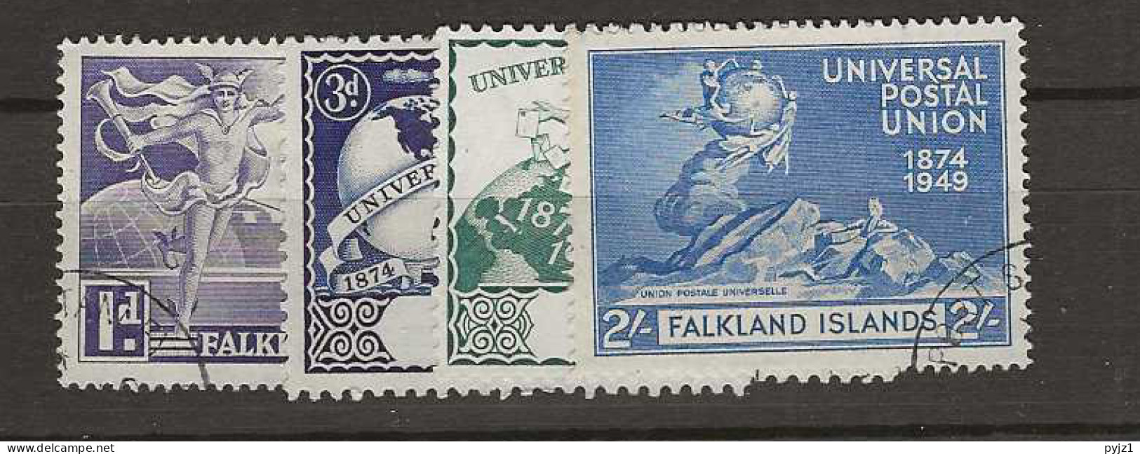 1949 USED Falkland Islands Mi 98-101 - Falklandinseln